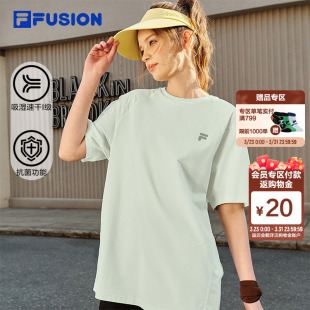 新款 T恤女2026夏季 抗菌健身运动速干衣男 FUSION斐乐潮牌短袖 FILA