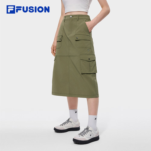 FILAFUSION女子工装裙半身裙