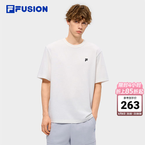 FILAFUSION斐乐男士针织短袖衫