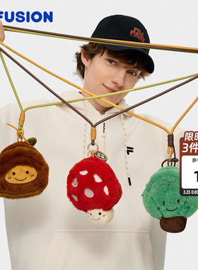 马上起飞丨FILA FUSION斐乐潮牌情侣新年红色小玩偶零钱包男女包