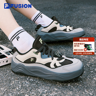 旋律鞋丨FILA FUSION斐乐男子板鞋厚底增高休闲鞋夏季新款运动鞋
