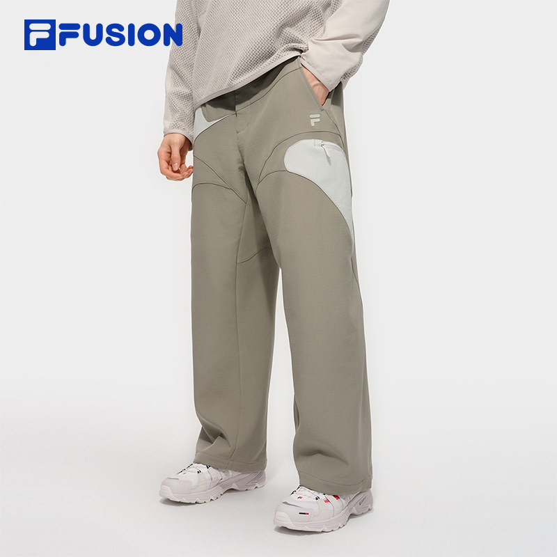 章昊同款FILA FUSION斐乐梭织长裤男裤2025冬季新款直口裤休闲裤,运动服/休闲服装,运动长裤,淘宝优惠券,粉丝福利购,淘宝优惠卷