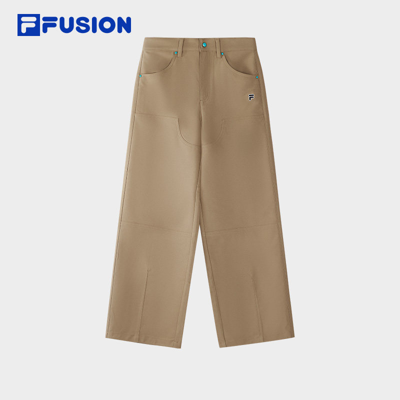 马上起飞丨FILA FUSION斐乐梭织长裤女2026春季款休闲直筒阔腿裤,运动服/休闲服装,运动长裤,淘宝优惠券,粉丝福利购,淘宝优惠卷