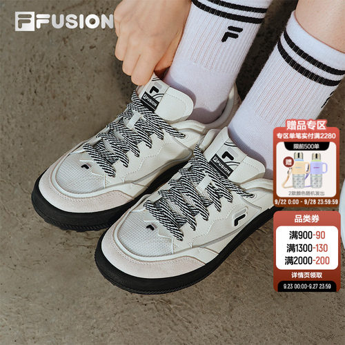FILAFUSION板鞋女休闲鞋网面鞋