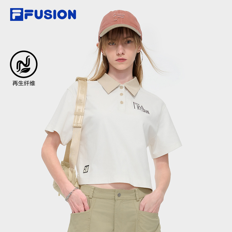 FILAFUSION斐乐女子短袖POLO