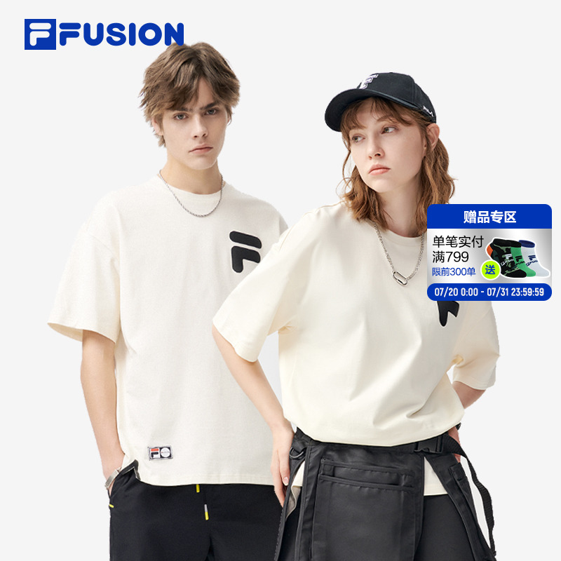 FILAFUSION斐乐潮牌短袖T恤