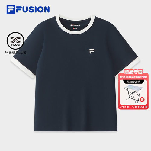 FILAFUSION斐乐女士针织短袖衫