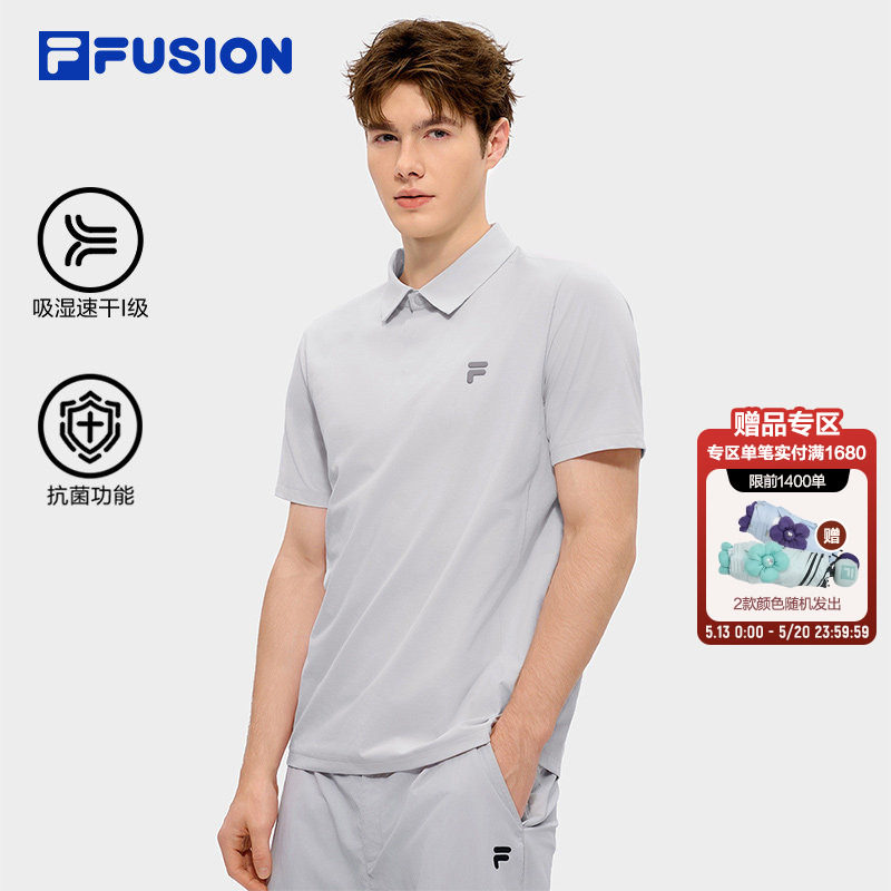 FILA FUSION斐乐潮牌男士短袖POLO衫26夏新款运动上