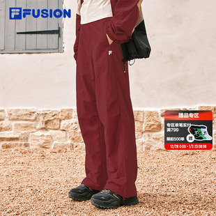 2026春季 FUSION斐乐梭织情侣长裤 新款 女裤 男 章昊同款 休闲裤 FILA