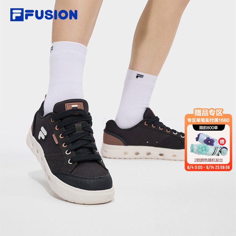 GITA洞洞板鞋丨FILA FUSION斐乐帆布鞋男子休闲鞋夏季新款运动鞋