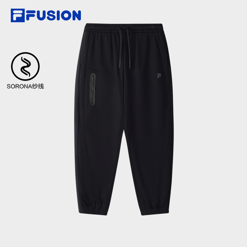 FILA FUSION斐乐潮牌针织长裤女2025冬季新款时尚宽松收口休闲裤,运动服/休闲服装,运动长裤,淘宝优惠券,粉丝福利购,淘宝优惠卷