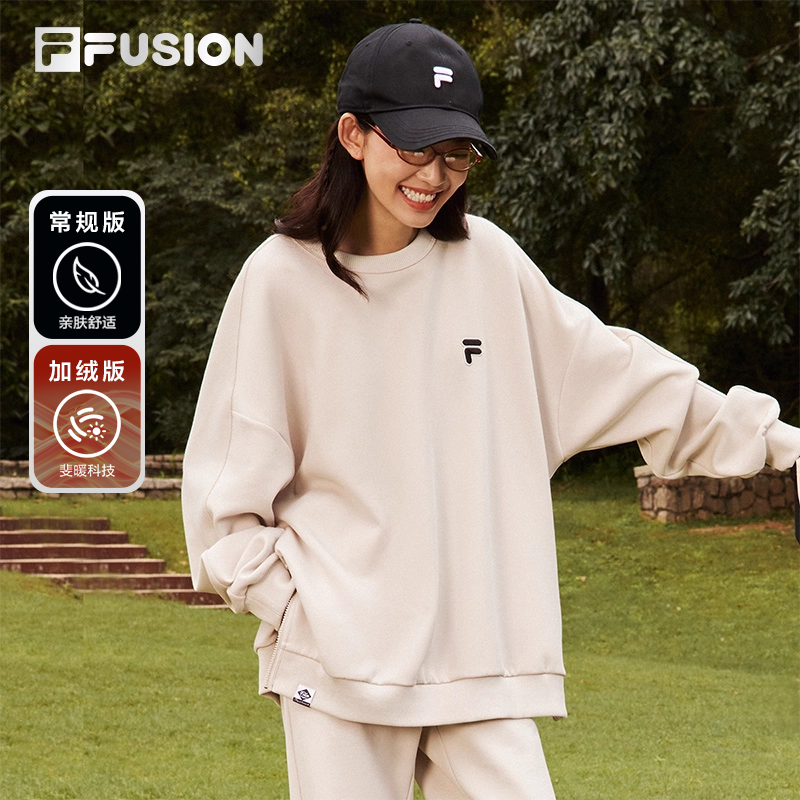 FILAFUSION斐乐情侣套头卫衣