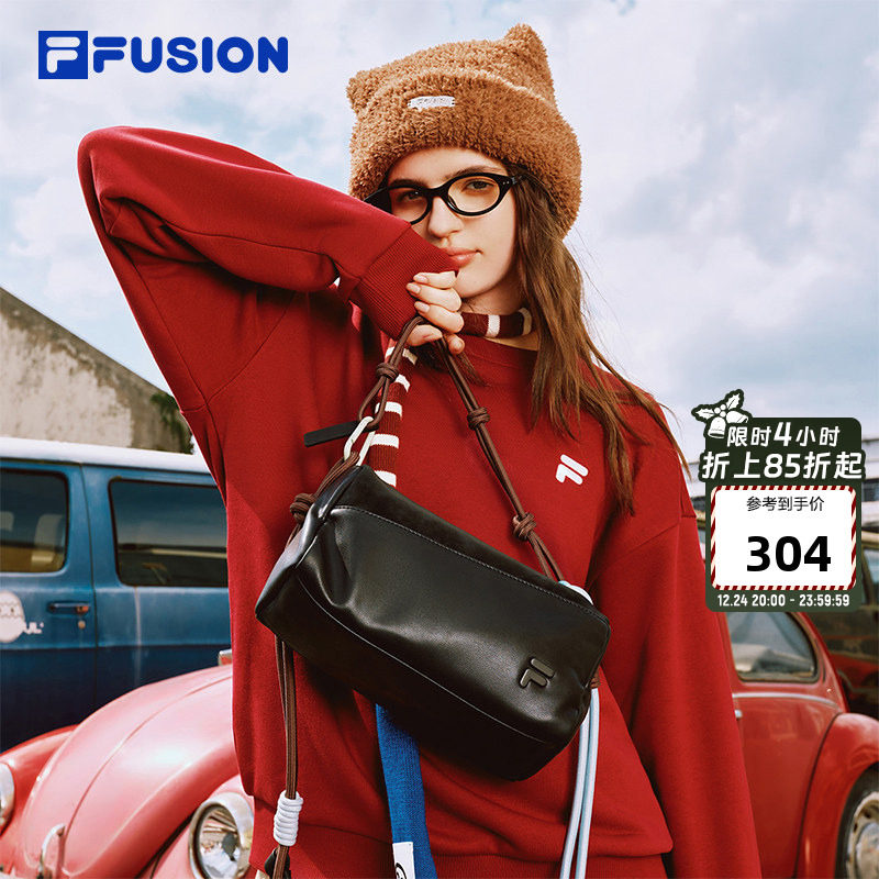 FILA FUSION斐乐方糖吐司包女包包2025新款男包单肩包