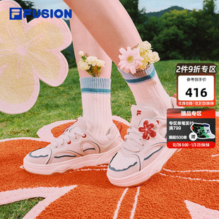 FUSION斐乐潮牌女鞋 轻便休闲风运动鞋 小花板鞋 新款 2025秋季 FILA