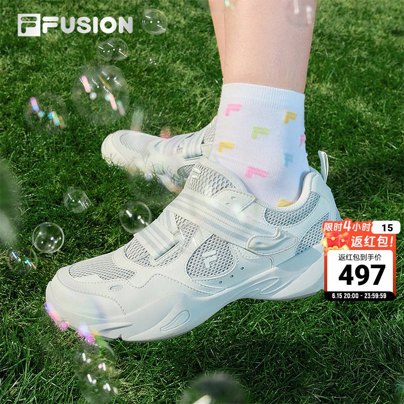 水滴鞋丨FILA FUSION斐乐玛丽珍女鞋芭蕾凉鞋夏季网面透气