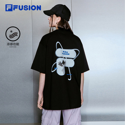 FILAFUSION斐乐情侣短袖T