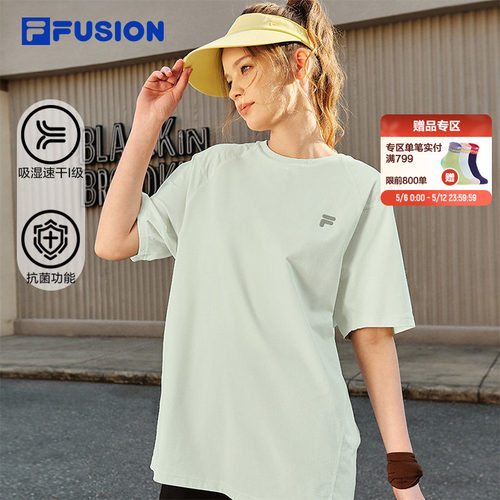 FILAFUSION情侣速干短袖t恤