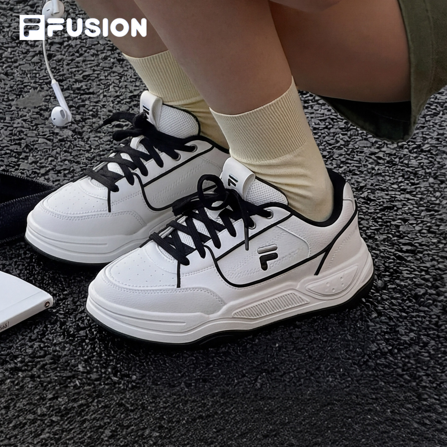 FILA FUSION斐乐潮牌情侣小白鞋26春季板鞋女轻便百搭休闲运动鞋