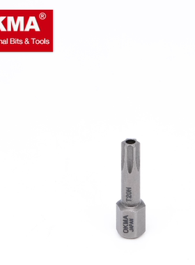 OKMA日本钢材SKD-N1梅花带孔耐磨强磁 风批头 50mm硬风批咀TH