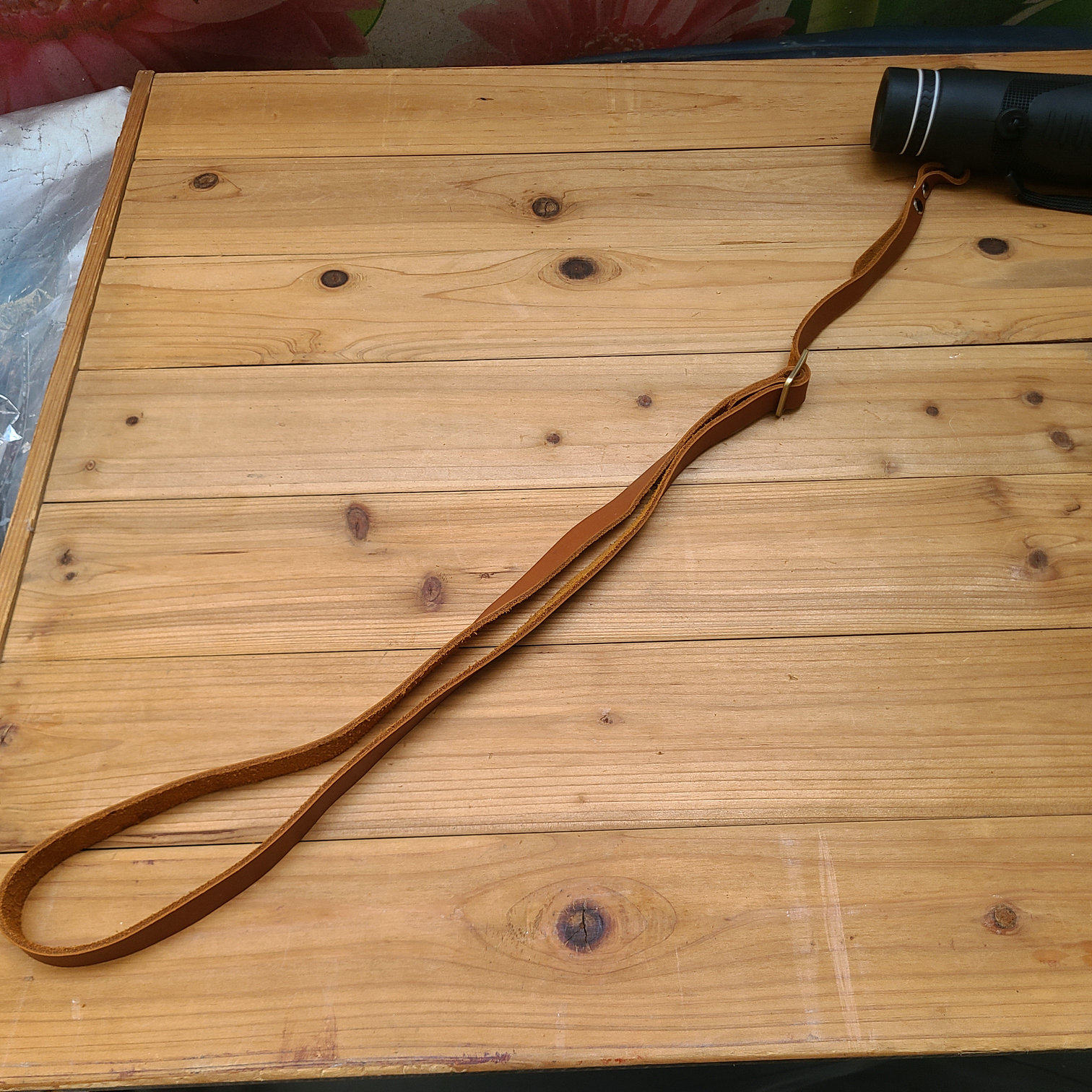 牛皮背带单筒望远镜肩带 望远镜挂带真皮皮带单挂扣