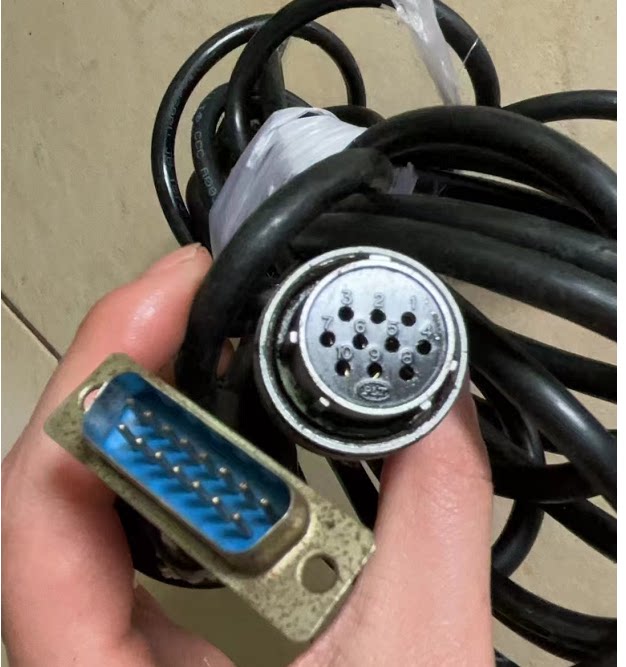新代主轴编码器连接线 主轴电机信号线 主轴电机编码器线-5M图片