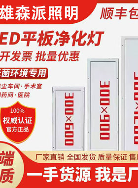 三雄森派LED净化灯洁净灯300x1200医院手术室无尘车间平板吸顶灯
