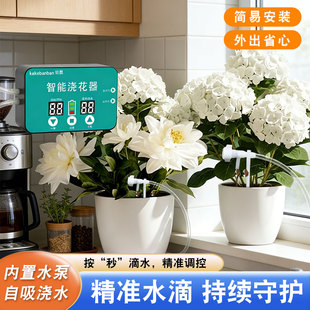 多时段懒人智能浇花滴灌神器植物盆栽家用定时虹吸灌溉洒水控制器