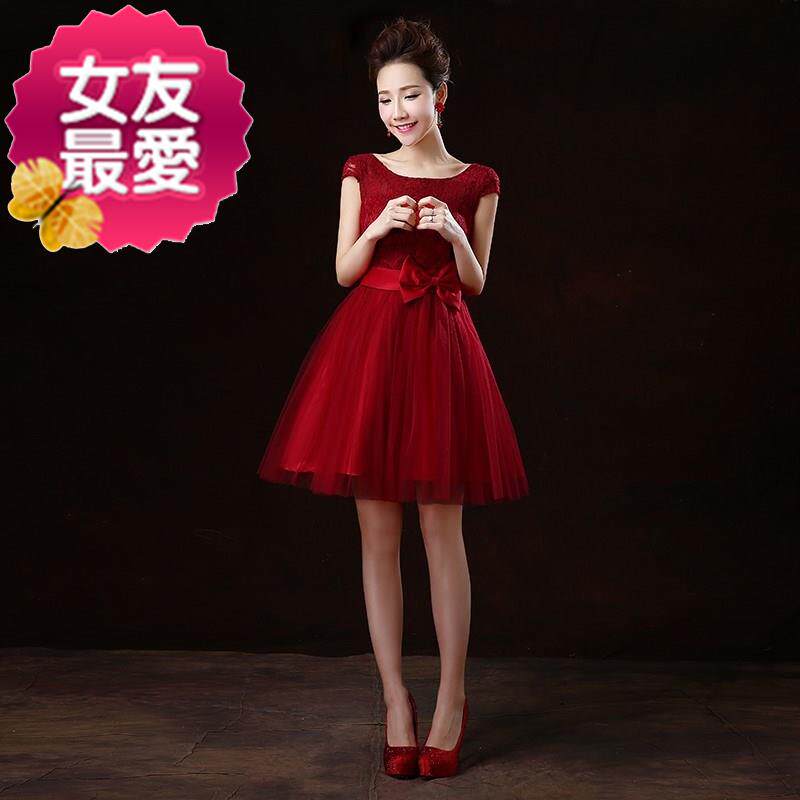 伴娘婚庆日礼服团红色特大码姐妹裙y加肥加大号短款小红色胖女孩|ruв категории Женская одежда, Cвадебные платья, платье/вечернее платье - от Buy2taobao.com для оказания профессиональной услуги покупки агента Taobao