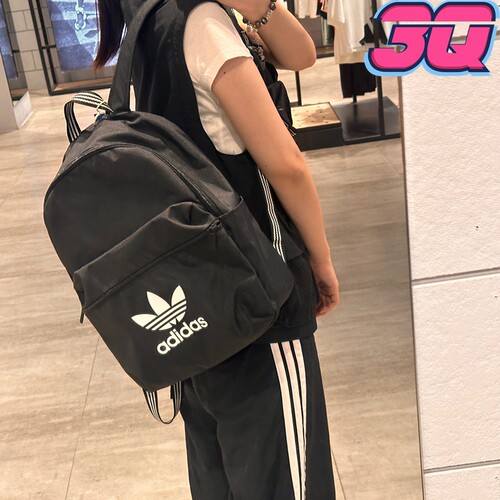 Adidas originals三叶草百搭双肩背包轻便学生书包IJ0761 IX7455
