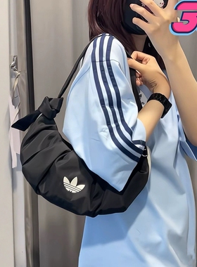 adidas originals三叶草云朵包休闲斜挎单肩包拎包KA9266 KA9267