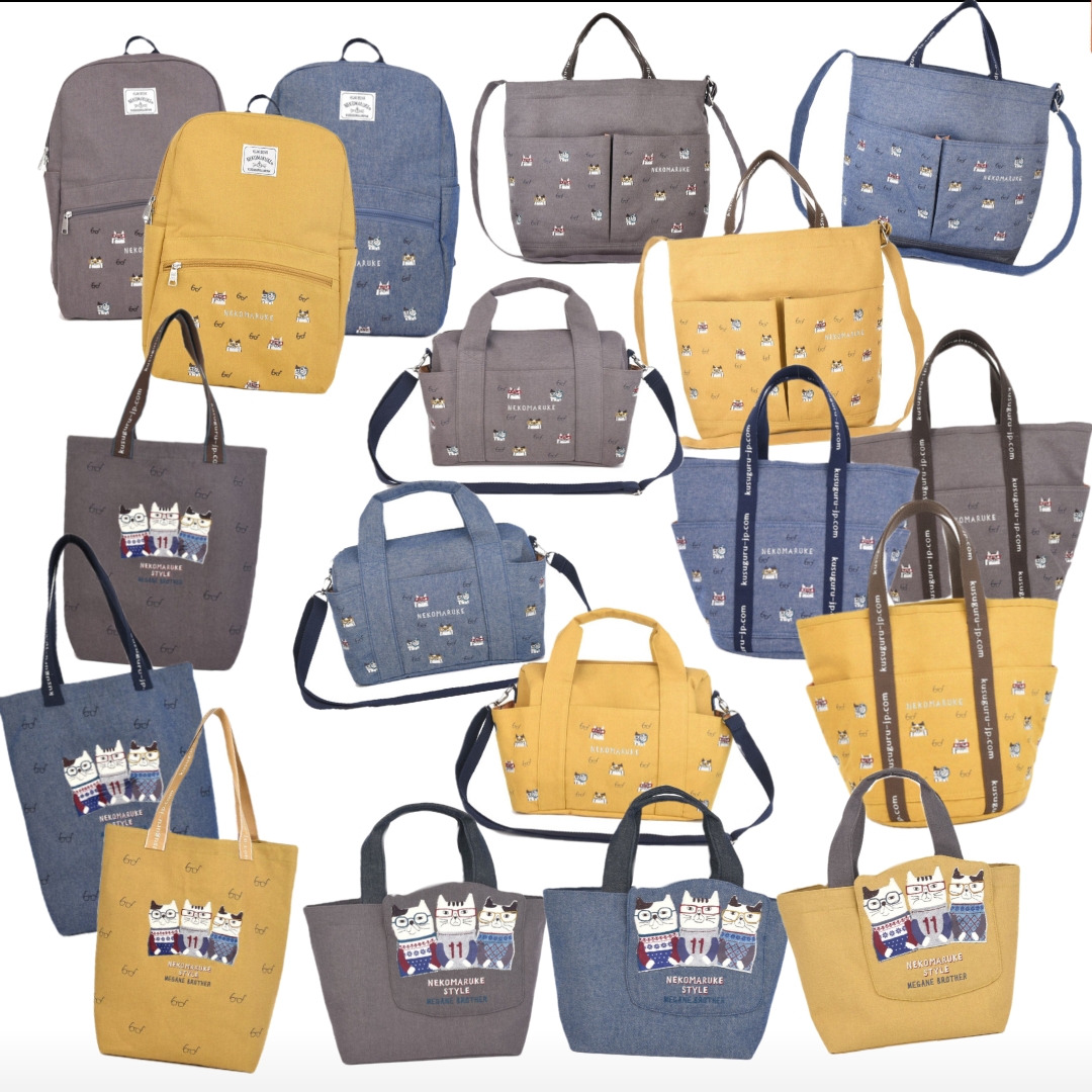 出口日本原单多款手提单肩双肩包 托特包小身材大容量帆布200