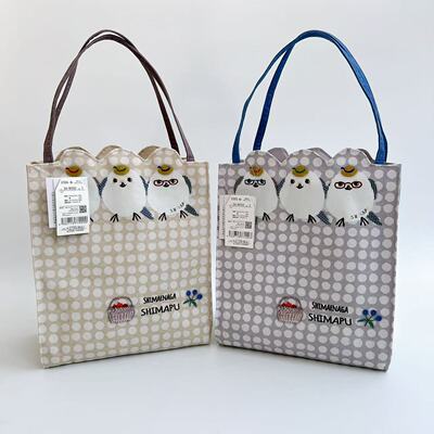 日本Kusuguru正品刺绣小鸡手提包手拎包补习包布艺逛街购物包503