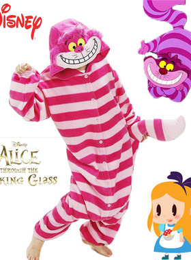 新款儿童柴郡猫亚曼扮演服迪士尼万圣节Cheshire cosplay活动表演