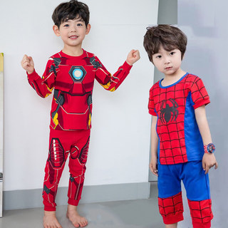 夏新款儿童钢铁侠扮演服万圣节漫威超级英雄蜘蛛侠Iron Man cos服