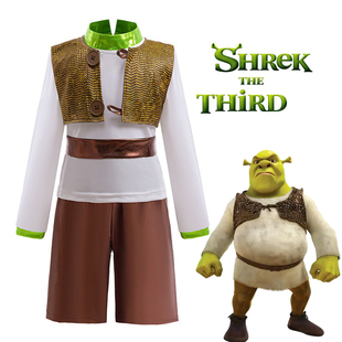 新款儿童怪物史莱克扮演服万圣节男童史瑞克Shrek 六一活动表演服
