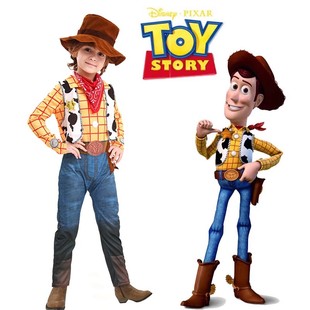 cos学校活动表演 新款 儿童玩具总动员胡迪扮演服万圣节男童Woody