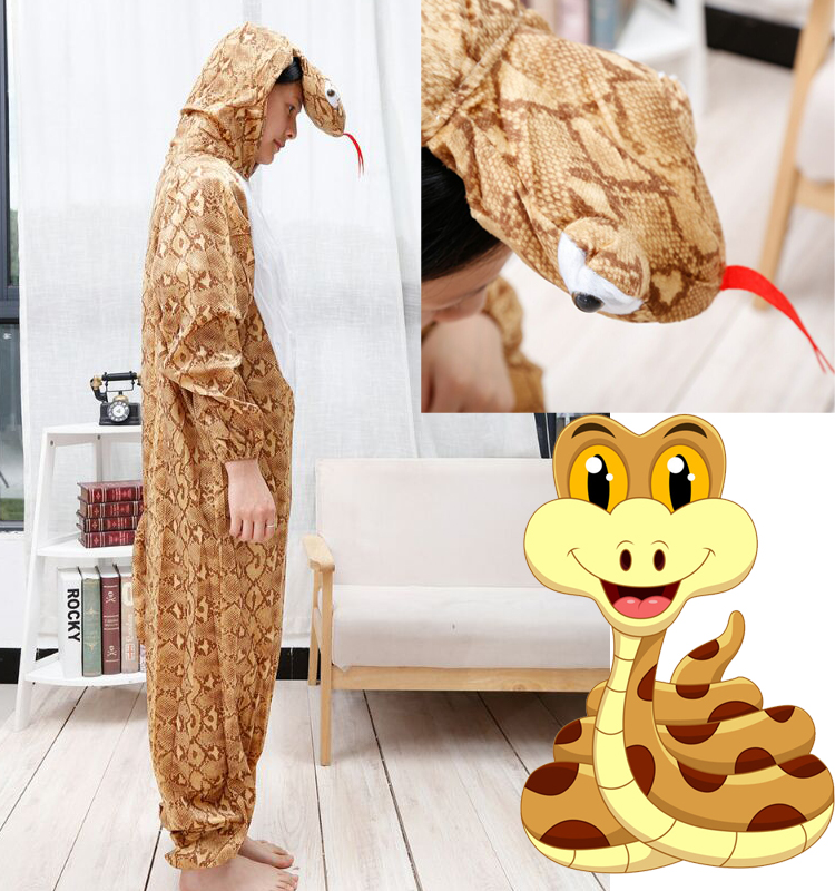 成人花蛇扮演服装舞台演出服冷血动物演出服万圣节节目演出摄影服