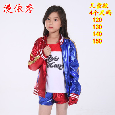 自杀小队小丑女哈莉服儿童cos服