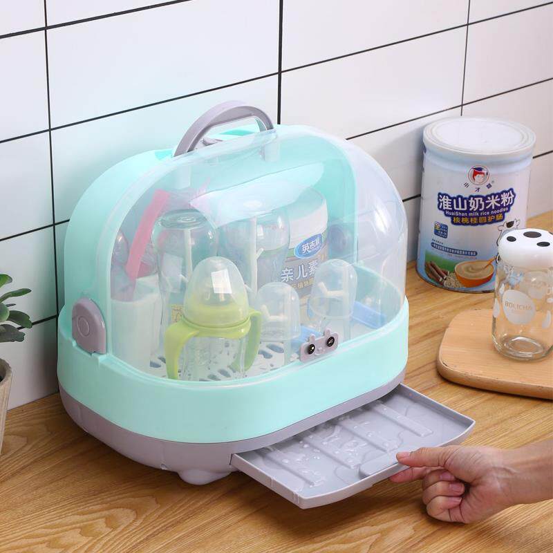 baby Feeding bottle Storage box Drain shelf With cover dustproof portable Large Drying racks baby tableware Storage Boxin the Diapers/Care/Feeding/Push lathe , Feeding bottle/Bottles related , Bottle storage box/Bottle box  category - from Buy2taobao.com to provide professional Taobao agent buy service