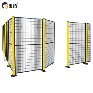 自动化车间密孔铁丝网围栏工厂设备机械臂隔断围挡机器人隔离护栏
