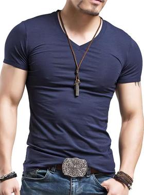 Men's gym t shirt fitness Casual Tees 男运动紧身短袖打底衫