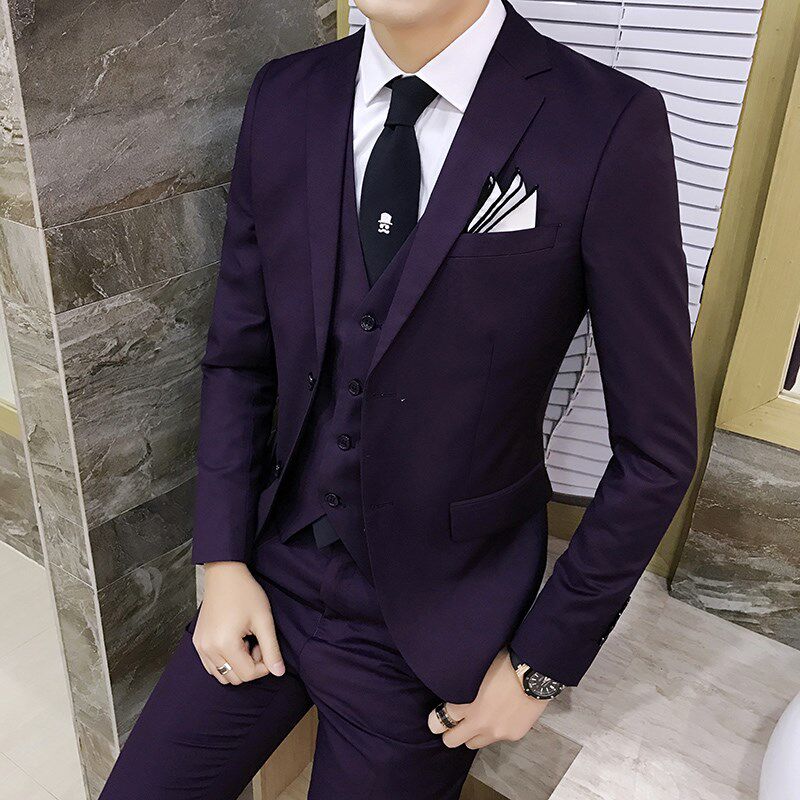 suit Men 3 Pieces Slim Fit Casual Tuxedo Suit Male Suits Setin the Men's clothing, Suits  category - from Buy2taobao.com to provide professional Taobao agent buy service
