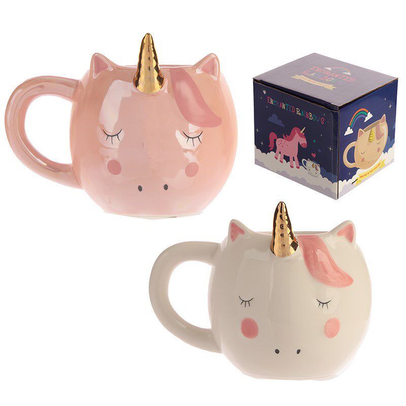 unicorn ceramic coffee tea mug cup gift girl adult mugs