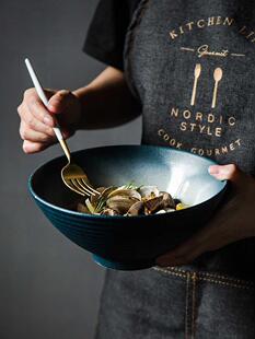 Ramen Bowl Ceramic Single Noodle Bowl Household Salad Bowl