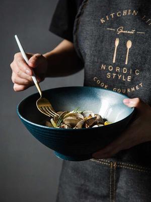 Ramen Bowl Ceramic Single Noodle Bowl Household Salad Bowl
