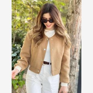 Bomber-Jacket Women Autumn Coats Casual New In Outerwears