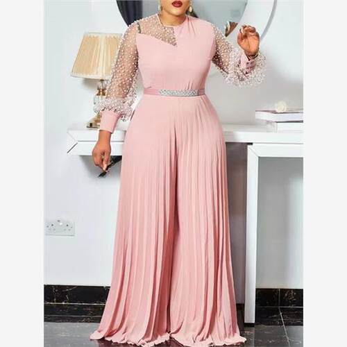 African Jumpsuit Clothes Women Wide Leg Pants Full Sleeve