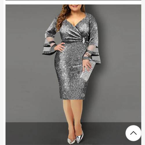fashion dress for African dress ladies with flounces big siz