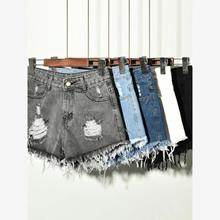 A new Korean version of ripped denim shorts for women summer