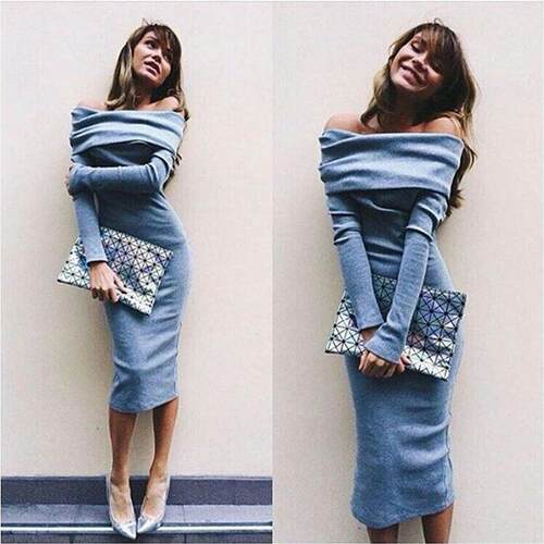 EVENING PARTY DRESS FOR WOMEN SEXY LADIES AUTUMN DRESSES 女